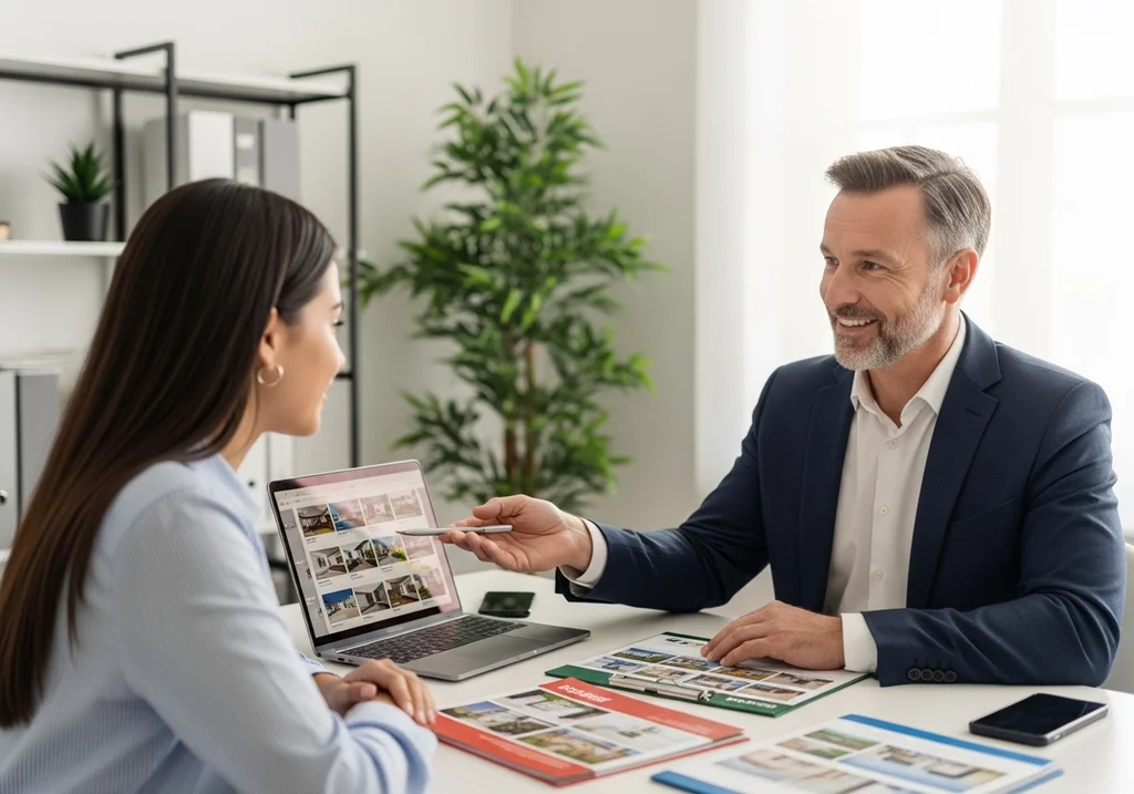 agent immobilier client bureau