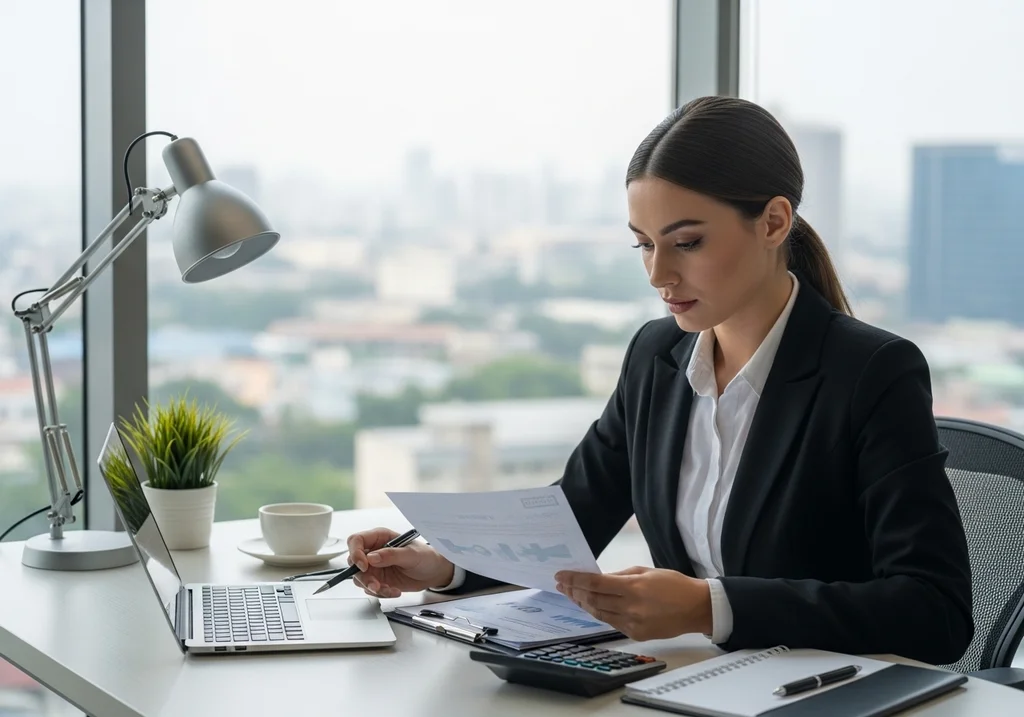 femme professionnelle banque