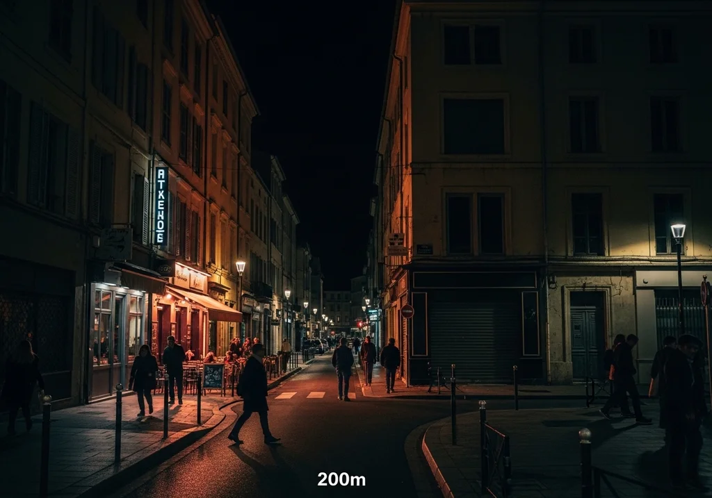 rue contraste bâtiments