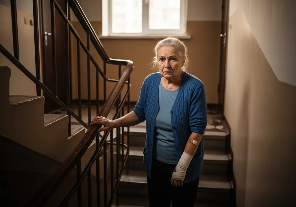 femme âgée accident