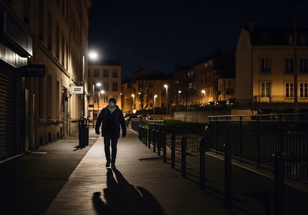 scène nocturne lyon