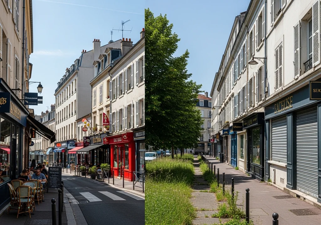 urban scene Pantin