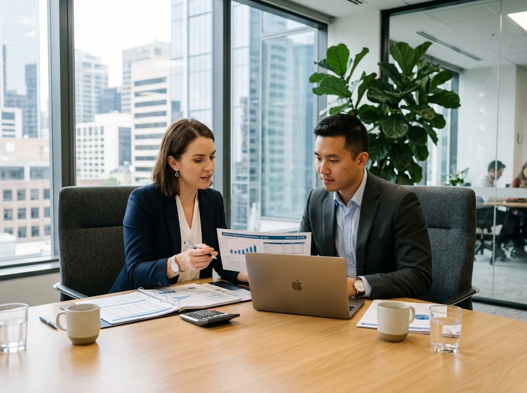 couple professionnel bureau